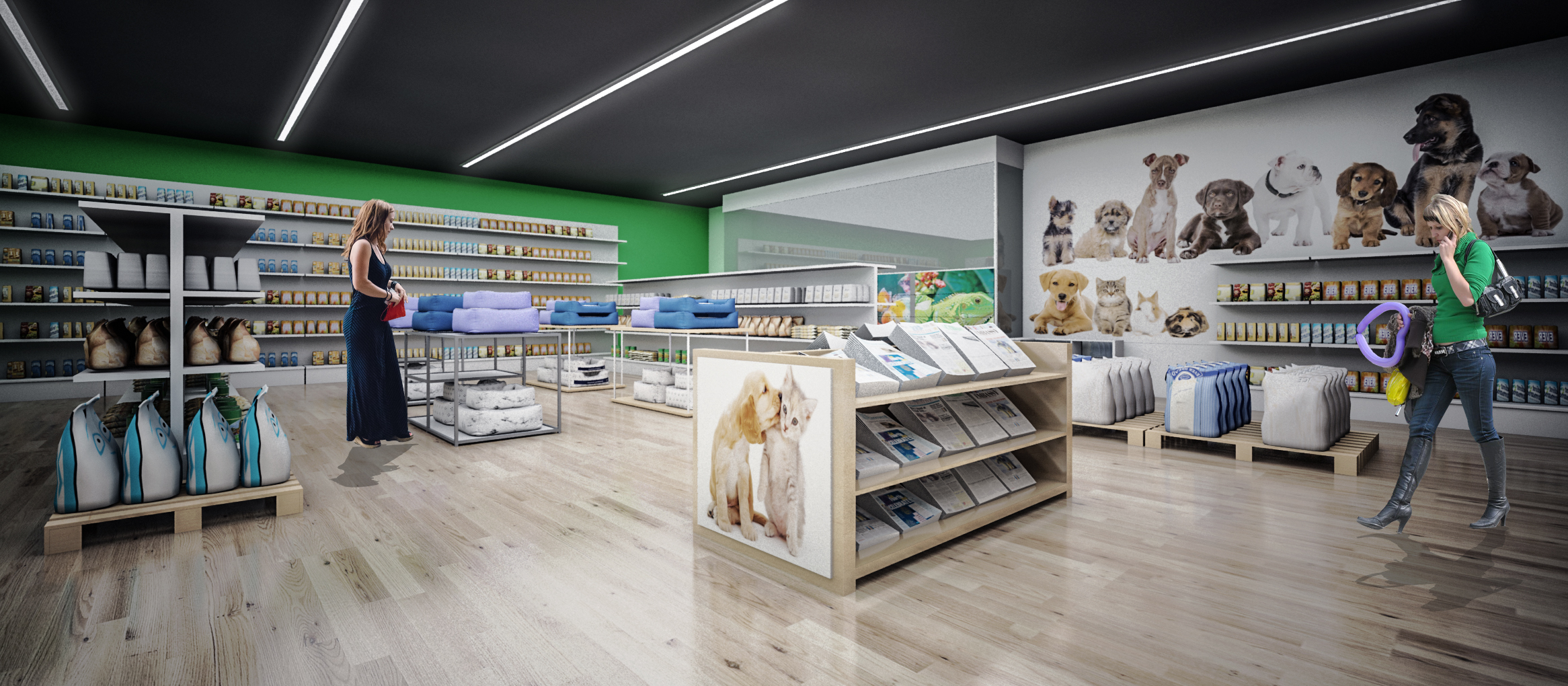 Retail Store 3d Rendering